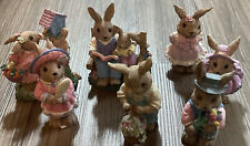 Lot Of 7 Bunny Rabbit Figurines picture
