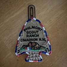 Philmont Scout Ranch Cimarron NM 250th Anniversary Arrowhead Patch One Year Only picture