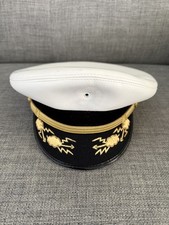 Vintage Superior Fire Dept Chief Officer Dress Cap 7 3/8 Gold FD picture