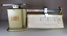 Vintage Triner 4lb Air Mail Accuracy Scale Model AA-4 1968 Postal Rate Card picture