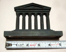 Bradley & Hubbard (2) Bookends Ancient Greek Temples Bronze 1920s Deco Antique picture