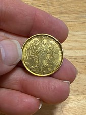 Rare Double Sided Guardian Angel Vintage Coin picture