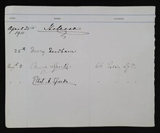 1911 Princess Helena Queen Victoria Daughter Burghclere Royal Guestbook Page UK picture