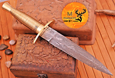 Custom HandMade Damascus Dagger Knife Hunting Survival - Hand Forged Blade 834 picture