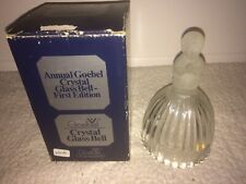 VINTAGE ANNUAL GOEBEL CRYSTAL GLASS BELL-FIRST EDITION 1978 - W. GERMANY - NOS picture