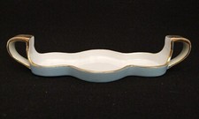 VTG NIPPON trinket handled dish light blue gold trim M-in-Wreath picture
