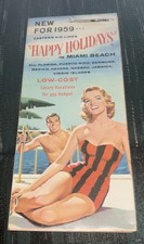Vintage 1959 Eastern Airlines Miami Beach Oceanfront Hotels Brochure Florida picture