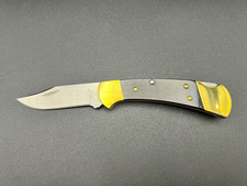 Buck Knives 112 Slim Heritage Elite Lockback Pocket Knife Magnacut Brass USA picture