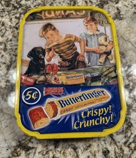 Nostalgic Nestle Butterfingers Tin Box 90s Retro Kids With lid VTG Chocolate picture