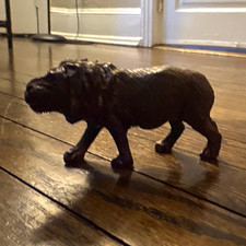 Vintage Hand-Carved Wooden African Safari Animals Set – 5 Pieces Global Folk Art picture