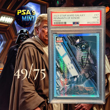 2023 Star Wars Galaxy Remnants of Kenobi Prism Refractor 49/75 PSA 9 MINT picture