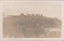 RPPC Disaster- Real Photo Postcard- Railroad Wreck with Crowd - C 1907-1918 picture