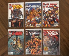 The Uncanny X-Men #383-388 Consecutive Run Lot Marvel 2000 VF/NM Direct Editions picture