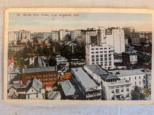 Vtg Postcard Birds Eye View Los Angeles CA picture