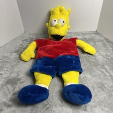 Vintage 1998 Bart Simpson Plush Multi Bag Vivid Imaginations picture