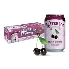 Waterloo Sparkling Water, Black Cherry Naturally Flavored, 12 Fl Oz Cans (Pack o picture