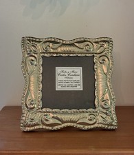 VTG Carlos Condurso Hand Crafted Metal Photo Frame Made in Argentina Repousse picture
