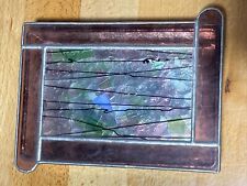 Stained Glass Hinged Trinket Jewelry Box picture