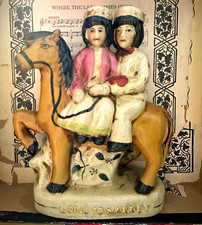 19th-century Staffordshire pottery figurine picture