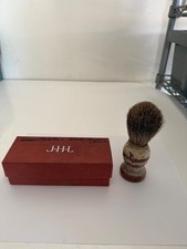 VINTAGE ESTEE LAUDER J-H-L JHL MARBLE SHAVING BRUSH MADE IN ITALY W/ BOX picture
