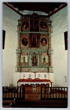Postcard - Reredos, San Miguel Mission Interior Of San Miguel Santa Fe, Nm picture