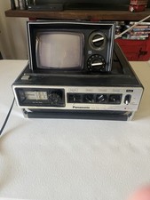 Vintage 1977 Panasonic Solid State B&W TV/AM/FM. The AM/FM Working. TV Turns On. picture