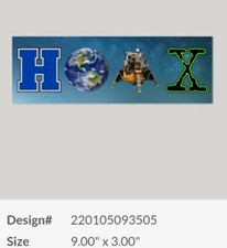 APOLLO MOON HOAX STICKERS ***FREE SHIPPING*** FLAT EARTH 🌎 NASA SCAM HUBBLE 🤣 picture