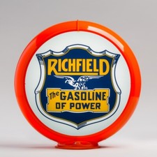 Richfield Gasoline of Power Gas Pump Globe 13.5