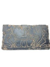 UNIQUE ANCIENT EGYPTIAN ANTIQUE Stela God Anubis Jackal Mummification Afterlife picture