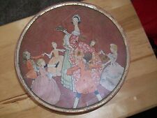 Vintage 1920s NBC National Biscuit Co. Uneeda Colonial scene fruitcake tin * picture