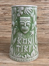 Kon Tiki Oakland Tiki Mug Witco Mask Munktiki Imports Green 8