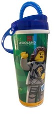 Lego Tumbler Legoland New York Refillable Cup Souvenir Straw & Handle picture