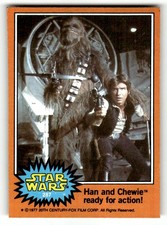 1977 Topps Star Wars #287 Han and Chewie ready for action picture