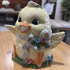 Vintage Brushcreek Creative Pottery Ceramic Spring Chicken Pitcher 1995  picture