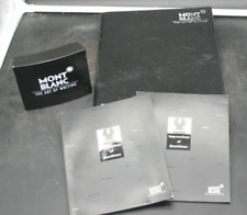 Vintage Montblanc LOT OF STORE DISPLAYS: Portfolio, Sign stand, Booklets, RARE picture