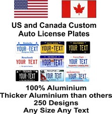 Any State Any Text 250 Designs License Plate Novelty Custom Auto Car picture