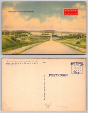Farm Scene Southern Missouri Road Postcard picture