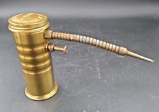 EAGLE No. 66 Brass Finger Pump Oiler Oil Can FLEXIBLE SPOUT Made In USA picture