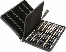 Fountain Pen Case Carry 48 Handle Pu Leather Organizer Storage Display Tray NEW picture