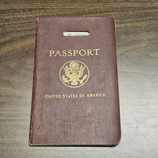 1932 USA Passport Brooklyn NY 29 Year Old Woman Italy Czech Austria France Switz picture