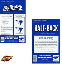 50 Mylites2 CURRENT Mylars Bags & 50 Half Back Comic Boards 700M2/675HB E.Gerber picture