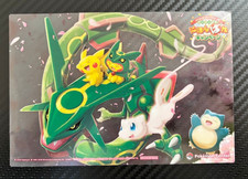 Pokemon Center Nihonbare Campaign Clear Card Rayquaza Pikachu Mew Snorlax Japan picture