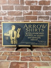 1920s Arrow Men’s Shirt Trolley Sign picture