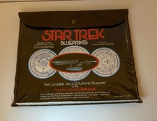 VTG 1975 STAR TREK Blueprints Starship Enterprise Complete Set 12 Franz Joseph picture