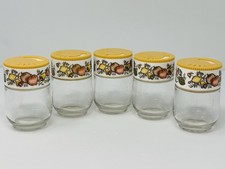 5 Vintage Gemco Glass Shakers Featuring The