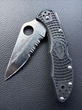 Spyderco Delicia 4 VG-10 Pocket Knife Seki City Japan Serrated Rare picture