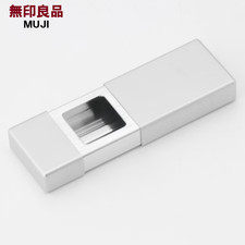 MUJI Aluminum Compact Pocket Ashtray Pill Case Mint Tablet Case Made in Japan picture