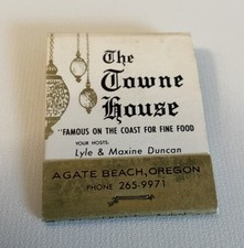 1940’s-1950’ S The Towne House Newport, OR Matchbook Full Unstruck picture