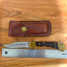 🔥 VINTAGE 1988 BUCK 110 FINGER GROOVE KNIFE 🔥 picture