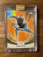 Frozone 2025 Topps Pixar Gold #GI-31 Golden Icons Orange Encased #/25 picture